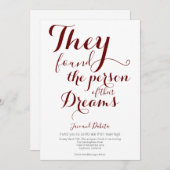 彼らの夢の人ノンバイナリLGBTQ結婚の 招待状 (正面/裏面)