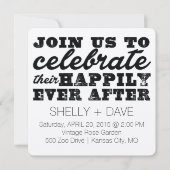 彼らの幸せな結婚式招待状 招待状 (正面)