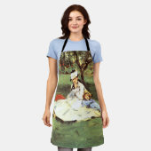 彼らの庭のモネ家エドアードマネ エプロン (着用した状態)