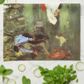 彼らの庭のモネ家エドアードマネ キッチンタオル (折り畳み)