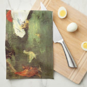 彼らの庭のモネ家エドアードマネ キッチンタオル (四つ折り)