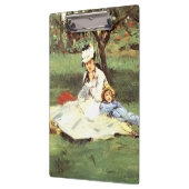 彼らの庭のモネ家エドアードマネ クリップボード (左)