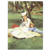 彼らの庭のモネ家エドアードマネ クリップボード (裏面)