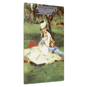 彼らの庭のモネ家エドアードマネ クリップボード (右)