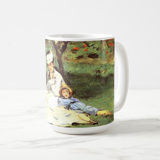 彼らの庭のモネ家エドアードマネ コーヒーマグカップ (正面右)