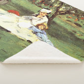 彼らの庭のモネ家エドアードマネ シェルパブランケット (3/4)