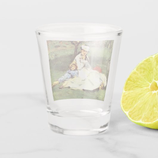 彼らの庭のモネ家エドアードマネ ショットグラス (裏面)