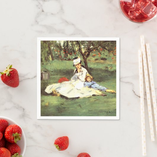 彼らの庭のモネ家エドアードマネ スタンダードカクテルナプキン (インサイチュ)