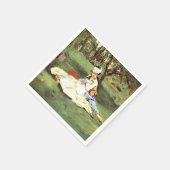 彼らの庭のモネ家エドアードマネ スタンダードカクテルナプキン (角)