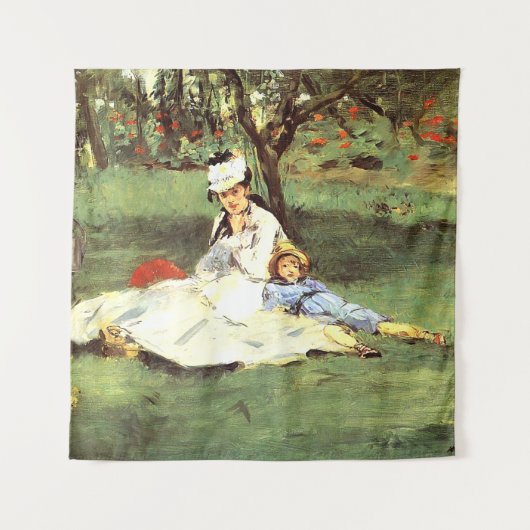 彼らの庭のモネ家エドアードマネ タペストリー (正面)