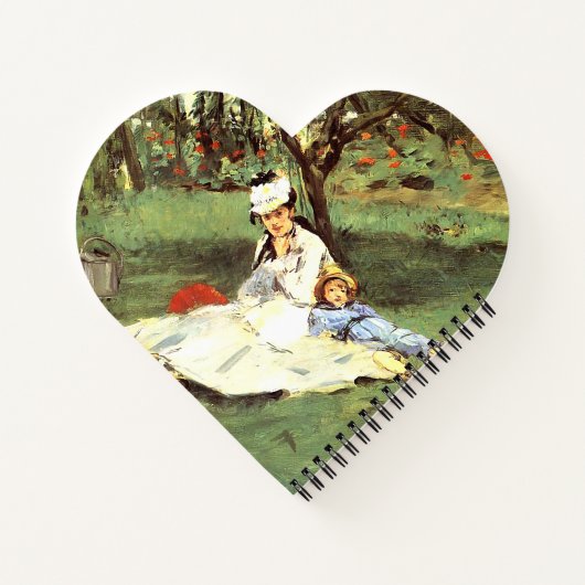 彼らの庭のモネ家エドアードマネ ノートブック (裏面)