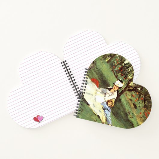 彼らの庭のモネ家エドアードマネ ノートブック (内部)