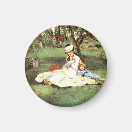 彼らの庭のモネ家エドアードマネ マグネット