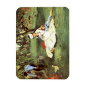 彼らの庭のモネ家エドアードマネ マグネット (縦)