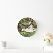 彼らの庭のモネ家エドアードマネ ラウンド壁時計 (ホーム)