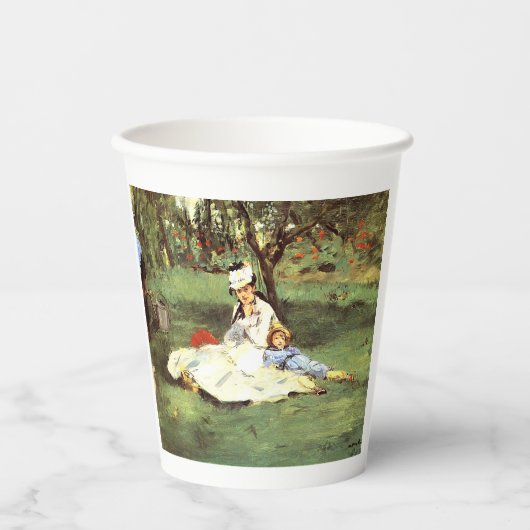 彼らの庭のモネ家エドアードマネ 紙コップ (正面)