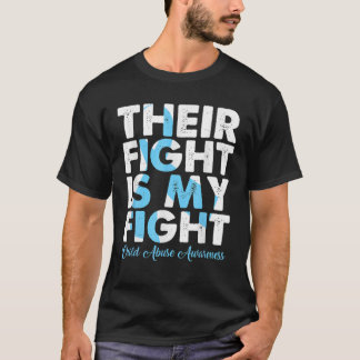 彼らの戦いは私の児童虐待のための戦い認識度 Tシャツ