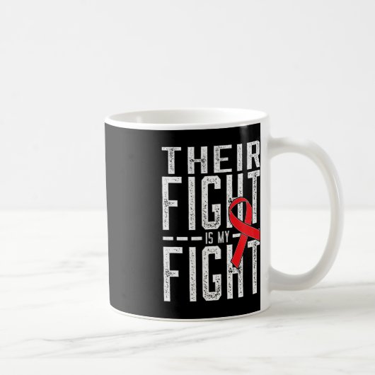 彼らの戦いは私の戦い血液がん認識度 コーヒーマグカップ (右)
