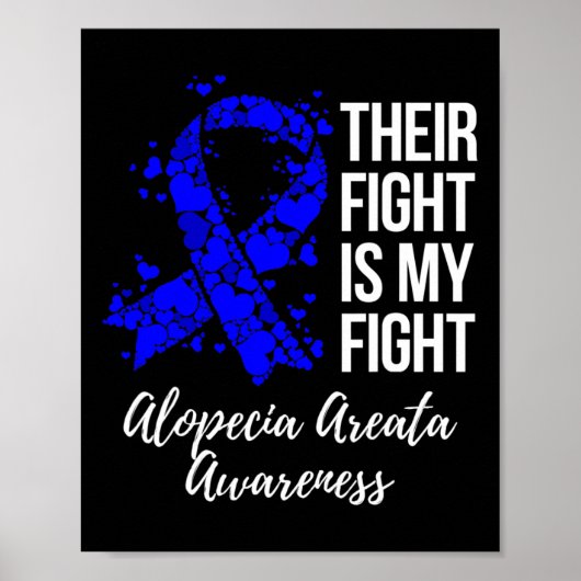 彼らの戦いは私の戦いAlopecia Areata認識度 ポスター (正面)