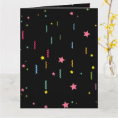 彼らの日を明るくする！パーソナライズされた紙吹雪誕生日 カード (黄色い花)