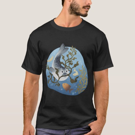 彼らの昆布とアザラシ Tシャツ (正面)