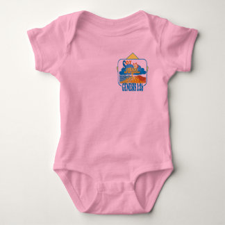 彼らの画像TシャツでIハートピンクEsp ベビーボディスーツ