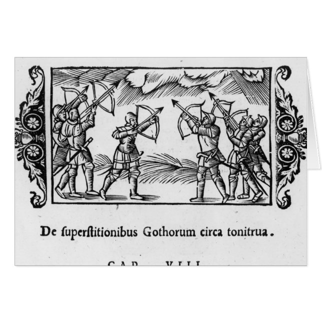 彼らの矢を使用しているスカンジナビア人 (正面横)