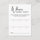 彼らの結婚婚約推測カードは ノートカード (正面)