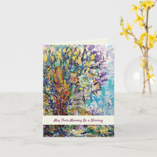 彼らの記憶がAの記憶であろ賛美う カード (黄色い花)