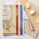 「彼らの話はGARティータ忘れオルではない」 キッチンタオル (四つ折り)