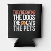 彼らの食べ犬たち猫たちペットのハロウィーン 缶クーラー (正面)