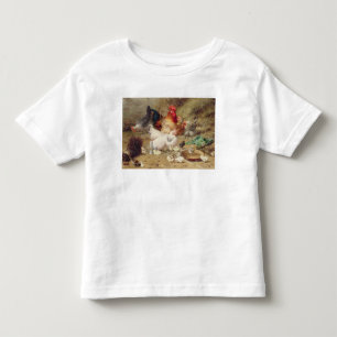 彼らの鶏とねぐらについている雌鶏 トドラーTシャツ