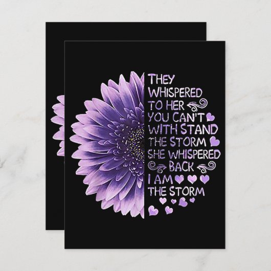 彼らはあなたが善意者と一緒に立つことはできない彼女にささやいた エンクロージャーカード (正面/裏面)