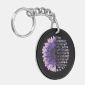 彼らはあなたが善意者と一緒に立つことはできない彼女にささやいた キーホルダー (正面左)