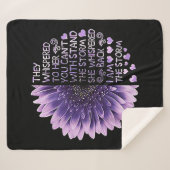 彼らはあなたが善意者と一緒に立つことはできない彼女にささやいた シェルパブランケット (正面(横))