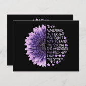 彼らはあなたが善意者と一緒に立つことはできない彼女にささやいた シーズンカード (正面/裏面)