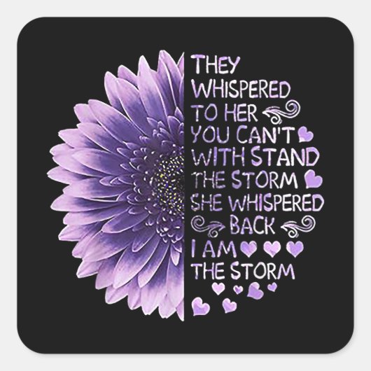 彼らはあなたが善意者と一緒に立つことはできない彼女にささやいた スクエアシール (正面)