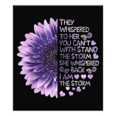 彼らはあなたが善意者と一緒に立つことはできない彼女にささやいた フォトプリント            (正面)