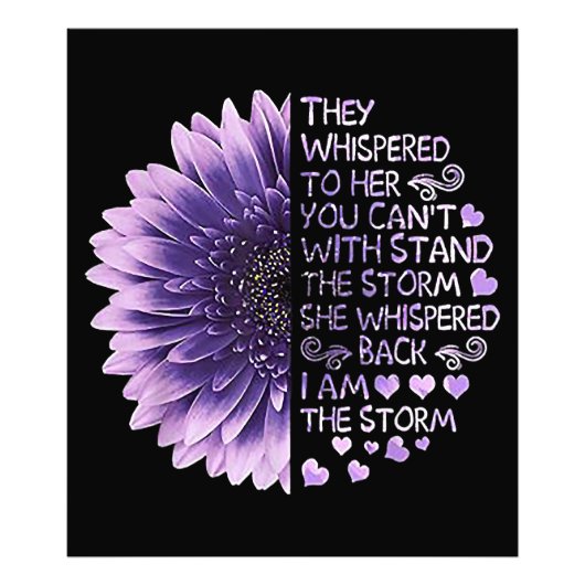 彼らはあなたが善意者と一緒に立つことはできない彼女にささやいた フォトプリント            (正面)