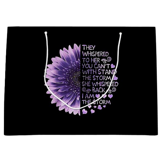 彼らはあなたが善意者と一緒に立つことはできない彼女にささやいた ラージペーパーバッグ (正面)