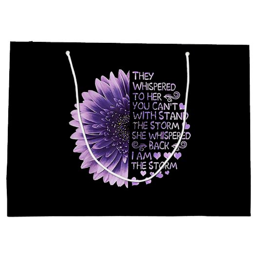 彼らはあなたが善意者と一緒に立つことはできない彼女にささやいた ラージペーパーバッグ (裏面)