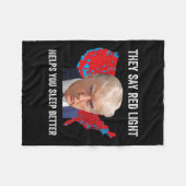 彼らはあなたが寝る救済より良いとおもしろい言う フリースブランケット (正面(横))