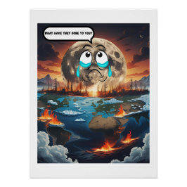 彼らはあなたに何をした？ – 月もしが思った ポスター