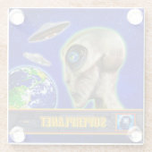 彼らはすでにここに来ている – 超惑星デザイン収集 ガラスコースター (裏面)