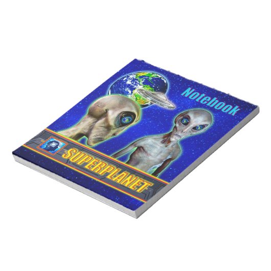 彼らはすでにここに来ている – 超惑星デザイン収集 ノートパッド (回転)