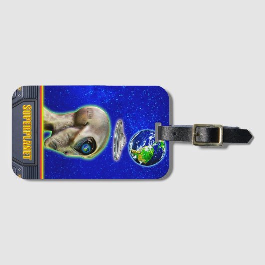 彼らはすでにここに来ている – 超惑星デザイン収集 ラゲッジタグ (正面横)
