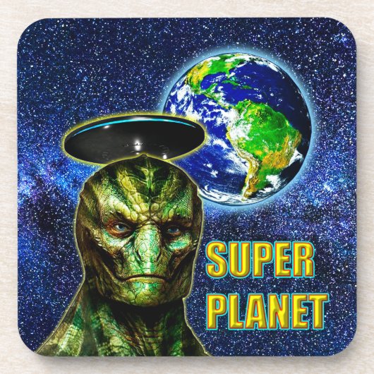 彼らはすでに来ている – 爬虫類デザイン収集 コースター (正面)