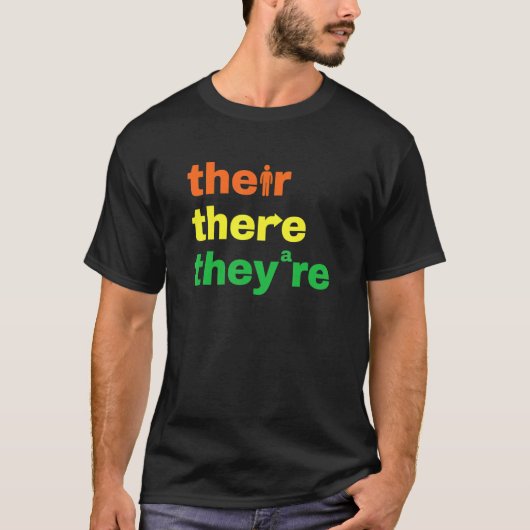 彼らはそこにある文法おたく英語先生J Tシャツ (正面)