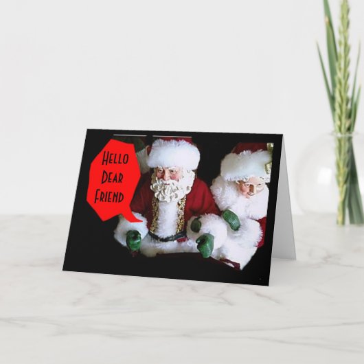 彼らはそりに休日の願いが込められている シーズンカード (正面)