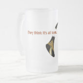 彼らはそれをありますをくまなく…考えます フロストグラスビールジョッキ (正面左)